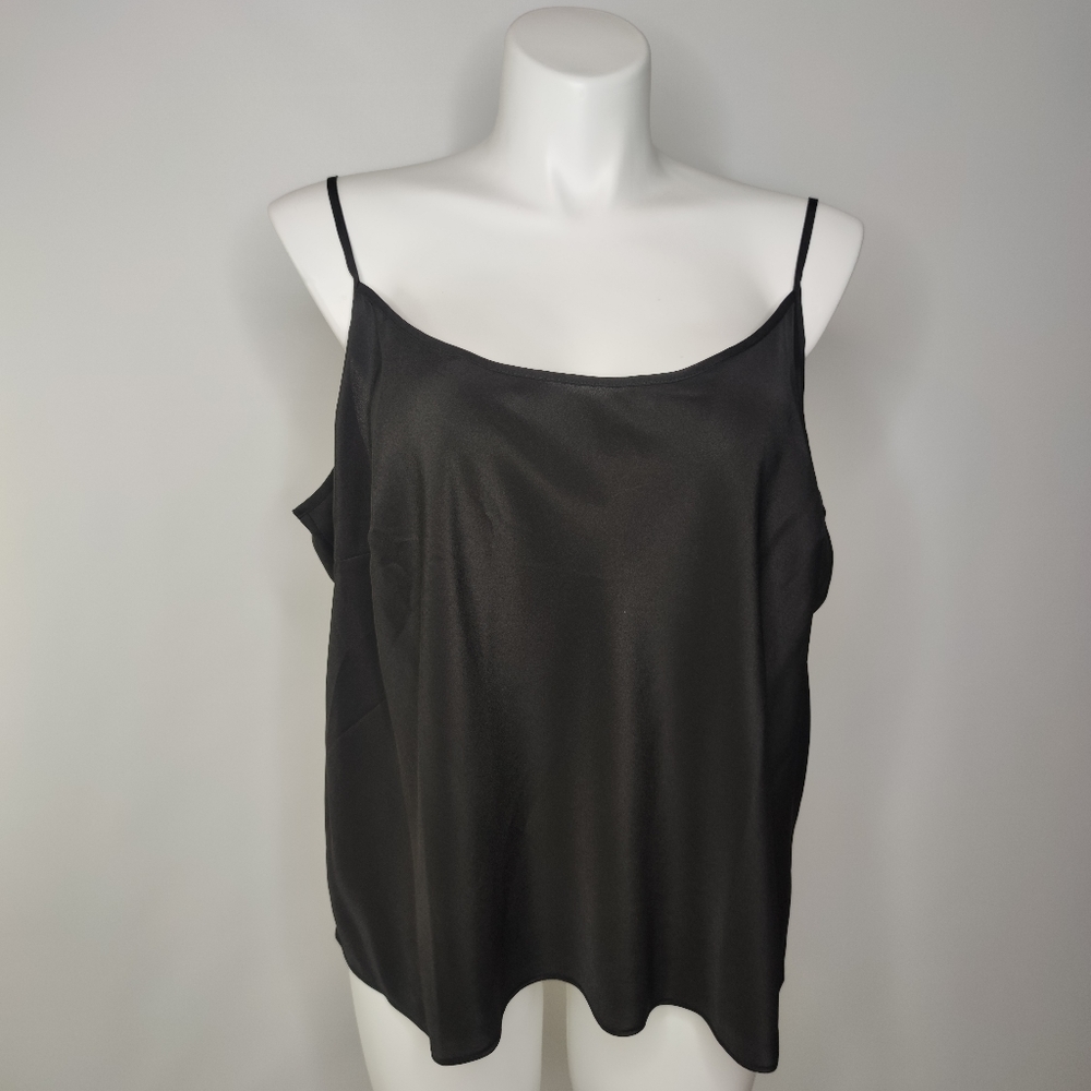Talbots Women's Top Black Spaghetti Strap Size 24W